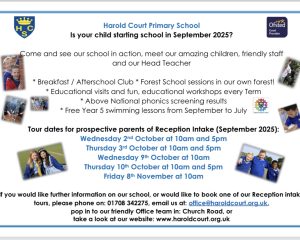 Harold Court Primary School - prospective parent tours